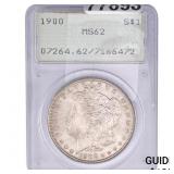 1900 Morgan Silver Dollar PCGS MS62