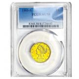 1885-S $5 Gold Half Eagle PCGS AU58