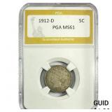 1912-D Liberty Victory Nickel PGA MS61