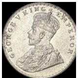 1919 British-India SIlver Rupee UNCIRCULATED