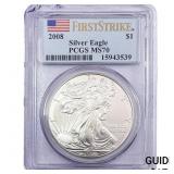 2008 Silver Eagle PCGS MS70