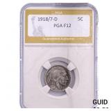 1918/7-D Buffalo Nickel PGA F12