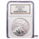 2000 Silver Eagle NGC MS69
