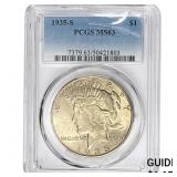 1935-S Silver Peace Dollar PCGS MS63