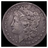 1896-O Silver Morgan Dollar ABOUT UNCIRCULATED