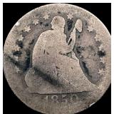 1850-O Silver Seated Liberty Quarter NICELY CIRCUL