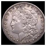 1887-S Silver Morgan Dollar CLOSELY UNCIRCULATED