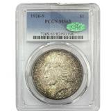 1926-S CAC Silver Peace Dollar PCGS MS63