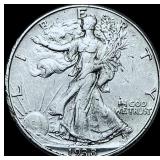 1938-D Silver Walking Liberty Half Dollar CHOICE