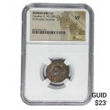 Roman Claudius II, AD 268-270 BI Dbl-Denarius NGC