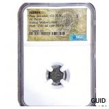 Judaea Alex, Jannaeus 103-76 BC Bronze Purtah NGC