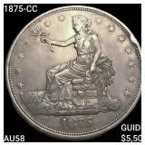 1875-CC Silver Trade Dollar CHOICE AU