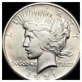 1921 Silver Peace Dollar LIGHTLY CIRCULATED