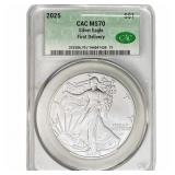 2025 Silver Eagle CAC MS70 First Delivery