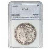 1883-S Morgan Silver Dollar NNC XF45