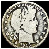 1913 Barber Half Dollar NICELY CIRCULATED