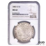 1883-O Morgan Silver Dollar NGC MS62