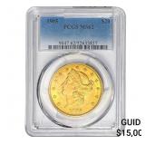 1905 $20 Gold Double Eagle PCGS MS62