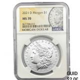 2021-D Morgan Silver Dollar NGC MS70