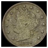 1886 Liberty Head Nickel NICELY CIRCULATED