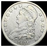 1831 Capped Bust Half Dollar NEARLY  UNCIRCULATED