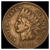 1868 Indian Head Cent NEARLY UNCIRCULATED