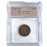 VOC N.E. INDIES Duit ICG Genuine