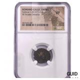 Romano-Gallic TetricusI, AD271-274 BIDbl-Denarius