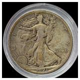 1921-S Walking Liberty Half Dollar NICELY CIRCULA