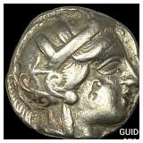 Attica Athens 393-294 AD Silver Tetraderachm NEAR