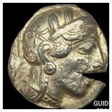 Attica Athens 393-294 AD Silver Tetraderachm NEAR