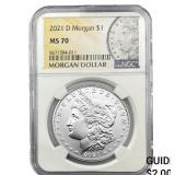 2021-D Morgan Silver Dollar NGC MS70