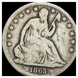 1865-S Seated Liberty Half Dollar NICELY  CIRCULA