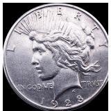 1923-S Silver Peace Dollar CLOSELY UNCIRCULATED