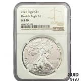 2021 Silver Eagle NGC MS69