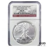 2011 Silver Eagle NGC MS70