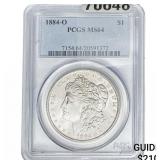 1884-O Morgan Silver Dollar PCGS MS64