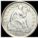 1857 Seated Liberty Half Dime NEARLY  UNCIRCULATE