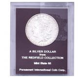 1891 Morgan Silver Dollar Redfield MS65