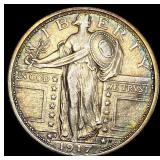 1917-S Silver Standing Liberty Quarter  CLOSELY U