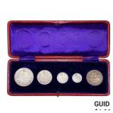 [5 Coins] 1908 Canada Type Set 1C-50C