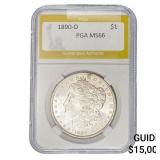 1890-O Morgan Silver Dollar PGA MS66