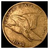 1857 Flying Eagle Cent NEARLY UNCIRCULATED