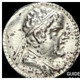 Bactria Eukratides I 170-145 BC Silver Obol CHOIC