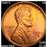 1909-S VDB Wheat Cent CHOICE BU RD