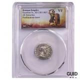 Roman Faustina Sr.,AD 138-140/1 AR Denarius PNC V