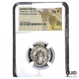 Roman Valerian I, AD 253-260 BI Dbl-Denarius NGC