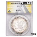 1888 Morgan Silver Dollar ANACS MS63
