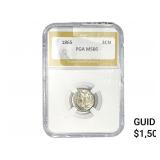 1865 Nickel Three Cent PGA MS66