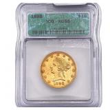 1898 $10 Gold Eagle ICG AU55